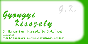 gyongyi kisszely business card